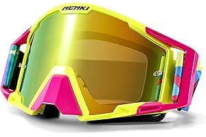 NENKI Lunettes Moto Cross, Masque Moto Cross avec protection du nez, Lunettes de Ski pour hommes et femmes, pour les sports de plein air, comme Lunette Moto
