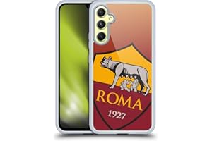 Head Case Designs Licenza Ufficiale AS Roma Gradiente Grafica Crest Custodia Cover in Morbido Gel Compatibile con Samsung Galaxy A34 5G