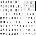CYNNXIA 104 PCS Cinema Light Box Letters LED Light Box Replacement Letters Black Light up Board Letters, Numbers, Symbols for A3 A4 A5 Message Board Decoration,65x35mm (LED Light Box is NOT included)