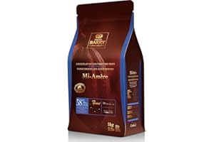 CACO BARRY Cacao Barry Mi-Amère Pistolets à Chocolat Noir 5 kg (58% Cacao) Chefs Gourmet Qualité Professionnelle