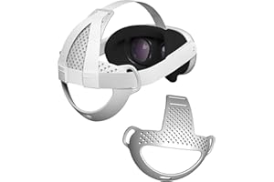 NUHFUFA Coussin de Soutien pour la tête Compatible avec Quest 3, Casque VR Confortable Tapis de Soutien pour la tête pour Elite Strap Léger et antidérapant Accessoires pour Jeux VR améliorés(Gris)