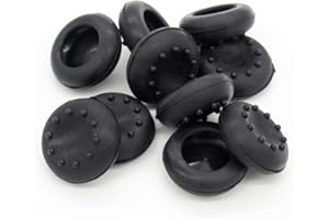 BOOMTECK 5 Pair/10 Pcs Ersatz Silicone Thumb Grip Stick Analog Joystick Grips Caps Cover Aufsätze Schutzkappen Kappen Dualshock Thumbsticks für Playstation PS4 PS3 Xbox One/360 Nintendo Wii U Game Controllers