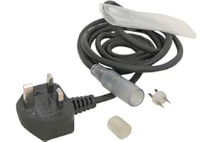 LYYT Rope Light Power Cable with Plastic Sleeve and End Cap