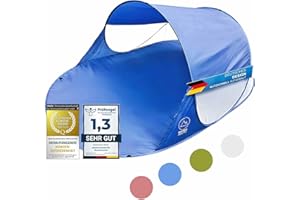 GOODS+GADGETS CANYON CRUISE Beach Shell Pop Up Beach Tent Windbreak on the Beach Throw Tent Lightning Quick Self-Pitching Awning Outdoor Tent Automatic Shell with UV Sun Protection
