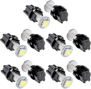 Base Lampadina Led Auto Portalampada T5 Shanrya 12V - Base Lampadine Auto Con Cavo IP68 Lampadina T5 - 6
