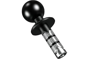 BRCOVAN Base di montaggio per stelo forcella moto in metallo con sfera in TPU da 2,5 cm per fori dello stelo da 12 mm a 25,4 mm di diametro, compatibile con supporti RAM Dimensioni B 1 pollice sfera