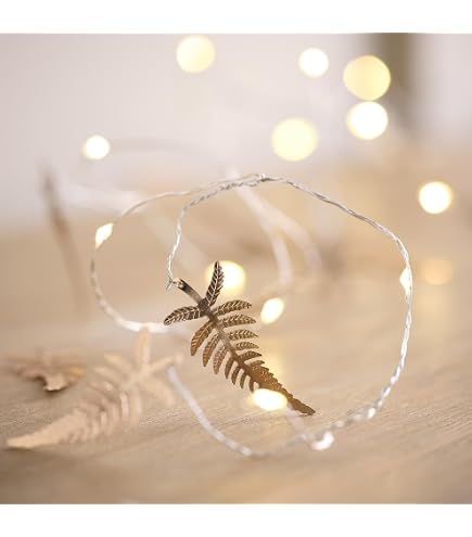 Ideen mit Herz Catena di luci a LED | con sfere dorate | 40 LED | bianco caldo | lunghezza 125 cm | funzionamento a batteria | con funzione timer