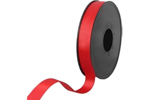 Les Petits Rubans Ruban Satiné - 15 mm x 25 m, Double Face 100% Polyester pour Mariages, Emballages Cadeaux, Compositions Florales, Travaux Manuels, Gâteaux, Nœuds, Embellissements