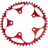 YBEKI 110 BCD Narrow Wide Bicycle Chainring 36-58T 7075-T6 Aircraft Aluminium 5-Axis CNC  0.01 mm Anti-Chain Design HV800 Hard Anodizing For 8-12 Speed Road Bike