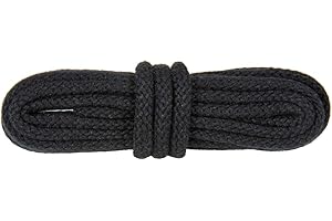 Okrągłe sznurowadła do butów, mocne, trudnopalne, bawełniane w dotyku, WorkerWalker, 1 para