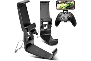 DLseego Compatible con 2 Pack Xbox One Controller Phone Mount Clip, Soporte de Teléfono Plegable para Controlador de Juego,Carpeta de Juego Móvil para Xbox One S/X,Controlador Inalámbrico XL