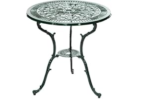 GARTENMOEBEL-EINKAUF Tisch Lugano, grün D 70 cm H 70 cm - (26112-214)