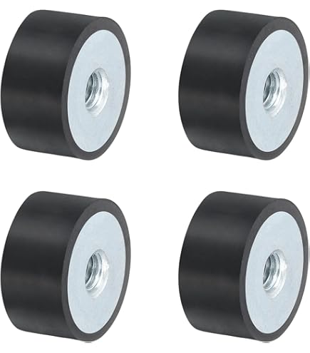 Set 4 Supporti Antivibranti In Gomma Per Macchinari - Silentblock M6