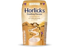 Horlicks Banoffee Pie Pudding Flavour 270g (Pack of 6) Limited Edition Instant Malted Drink | Just Add Water | High in Calcium, Zinc, Vitamin C, Vitamin D & Vitamin B12