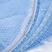 Yaying Foldable Portable Baby Crib 4 in 1 Infant Cradle Bed Mosquito Insect Net with Cotton-padded Mattress Pillow Pop Up Tent (Blue)