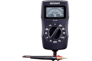 VOLTCRAFT Tester batterie BT-501 Campo di misura (tester batterie) 1,2 V, 1,5 V, 3 V, 6 V, 3,7 V, 9 V, 12 V Pila, Batte