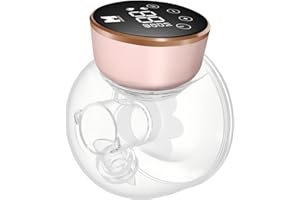MOMAINI Wearable Breast Pump, Hands-Free Ultra Quiet Electric Breast Pump with 3 Modes & 9 Suction Levels, Leak-Proof Design, 19/21/24MM Flanges, Portable for Nursing Moms
