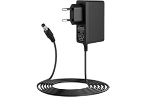 RAITWAHL Adaptateur d'alimentation Universelle 12V 1A, 1.5M, AC 100-240V 50/60Hz, Prise Jack 5.5x2.5mm Compatible TV Box, Bandes LED, Routeur, Caméra, et Autres Appareils Électroniques