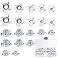 KBNIAN 100Pcs T-Nuts Four Pronged, Metric Threaded Tee Nuts Zinc Plated Stainless T-Nuts Fastenal for Wood, Rock Climbing Holds and Cabinetry(M3 M4 M5 M6 M8)