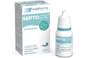 Trebifarma Septostil Soluzione Oftalmica Lubrificante e Antisettica per Cani e Gatti – Idratante, Epitelio-Protettiva, Lenitiva – Flacone con Contagocce Facile da Usare da 10ml