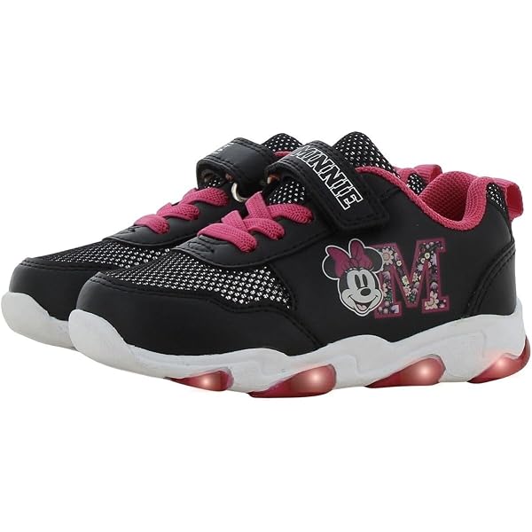 Zapatillas Altas Minnie Mouse Para Niñas 8-14 Años – Antideslizante, Loneta Transpirable Y Cierre De Velcro