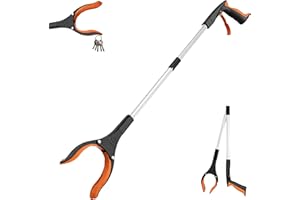 ALOCH 32" inch - Litter Pickers Grabber Stick for Disabled, Long Reach Grabber Stick Heavy Duty, Kids Litter Pickers for Children & Adults, Helping Hand Grabber & Picker Upper Grabber