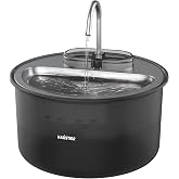 Haustier WF009LS Automatic Cat Water Dispenser,Cat Water Fountain,Water Spring 3.5Lt Large Hopper,Steel Table,Atra Quiet,BPA Free