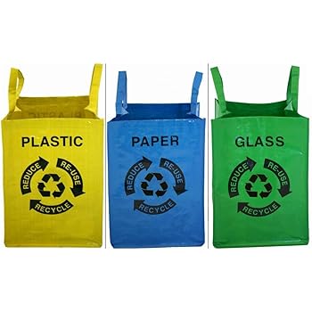 Antiforo Con Manici 110LT Azzurro Trasparente Per Raccolta Differenziata - Foto 3