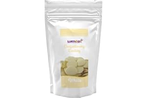 ‎DEKOZAUBER24 Dekozauber24 Kuvertüre Drops, weiß, 500g, mit weisse Schokolade und Vanille Geschmack, Deco Melts Chips, mikrowellengeeignet, für Cake Pops, Torten, Kuchen, Drip oder Glasur