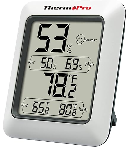 Newaner Digital Thermometer Set - 2 Stylische Zimmerthermometer Mit Hygrometer