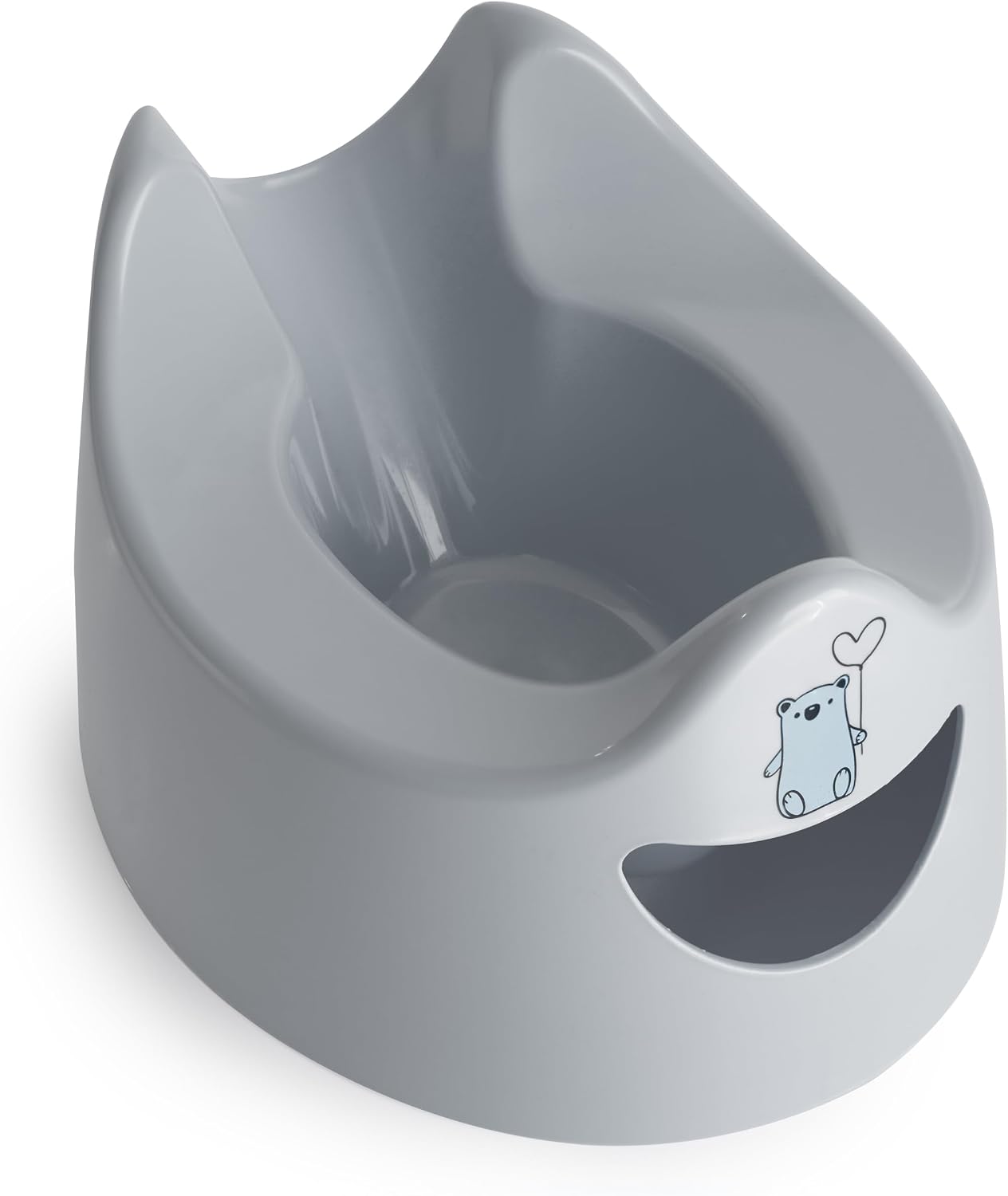 Toddler Essentials Easy Pour Potty - Light Grey | Portable Potty Training Toilet Seat for Toddlers | Hygienic, Easy to Clean, and Travel-Friendly (Previously Known as Pourty)