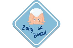 FINEST FOLIA Baby on Board Adesivo per auto, 10 x 10 cm, per auto, lunotto posteriore, per bambini, autoadesivo, resistente alle intemperie, R129 (albero radice, ragazzo)