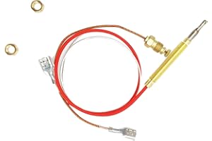 METER STAR Ersatzteile für Außenheizungen, M8 x 1, Endanschlussmuttern, Thermoelement, 0,4 m Länge, M6 x 0,75 Kopfgewinde, geeignet für Außenheizungen, Reparatur und Ersatz