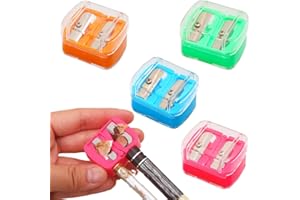 ZORVYN 4 pezzi Temperino Matita Occhi,Temperamatite Trucco,Doppio per Matite Cosmetiche,per Matite Trucco, Adatto per Eyeliner, Matita per Sopracciglia