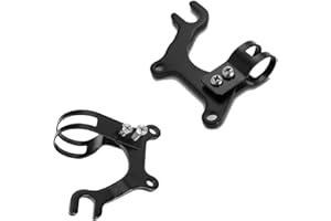 Wohlstand 2 Pièces Support de Frein à Disque de Vélo,Adaptateur de Frein à Disque de Vélo,Adaptateur de Cadre de Frein,160 mm,Support d'adaptateur de Frein pour VTT Vélo de Route, 22 mm Noir
