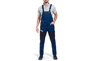 STENSO Eos Work Bib and Brace Overalls Men Stretch Fit - Stretch Bib and Brace - Elastic Work Dungarees with Spandex