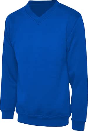 V Neck Sweatshirt Royal Blue 13-14 