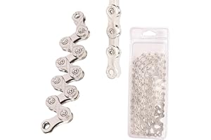 Kjzeex Bike Chain, Single Speed Chain, 11 Speed Bicycle Chain for Road Bike, Mountain Bike, Racing, Cycling