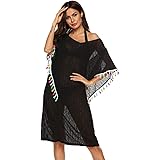 chuangminghangqi. Copricostume Mare Abiti da Spiaggia per Le Signore Nappa Abito Estivo Bikini Cover Up