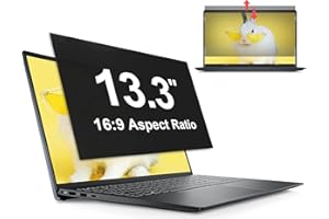 MAMOL Pantalla de Privacidad Para Portátil de 13.3 Relación de Aspecto 16:9, Protector de Filtro Antirreflejo de Luz Azul, Privacy de Film Extraíble Compatible con Lenovo/HP/Dell/Acer/Samsung/Asus/Toshiba