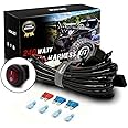 WOWLED LED Light Bar Wiring Harness Relay Kit + Switch 12V Car Wiring Kit for Fog light Spotlight Lamp Off-road light, 4x4 ATV Truck Boat SUV UTV