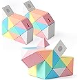 Baytion Fidget Snake Cube,2PCS Large Size Fidget Snake Cube Twist Puzzle Magic Snake, 24 Blocks Sensory Toys, Brain Teaser Party Favors Game Fillers for Kids,Teens and Adults