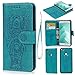 Produktbild Huawei P8 Lite 2017 Hülle Leder Flip Wallet Cover in Book Style Stand Case Card Slot Leder Tasche Case Karteneinschub TPU Innen 2 Combo Separate Karteneinschub und Magnetverschluß Kratzfestes und Schmutzunempfindliches in Blau Elefant für Huawei P8 Lite 2017(2 in 1)