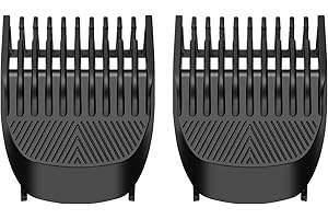AMORKA 2 Pack Replacement Trimmer Guards for Manscaped The Beard Hedger, 20 Different Length Setting (0.5mm to 10mm max.) Comb Attachment Cutting Guide Compatible with Manscaped Beard Trimmer Guards