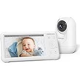 momcozy Baby Surveillance Camera, FHSS Connection Without WiFi with Screen | Baby Monitor with Connection up to 300 m, 5000 m