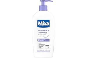 ‎MIXA Mixa Panthenol Body Lotion, juckreizlindernder und beruhigender Balsam, mit Panthenol und pflanzlichem Glycerin, für empfindliche, sensible Haut, mildert Juckreiz Mixa Panthenol Comfort, 250 ml