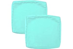JORTUIO Housse De Coussin Exterieur Impermeable pour Salon De Jardin, Lots De 2/4 Housse Assise Salon De Jardin avec Fermeture Éclair, Amovibles pour Intérieur Et Extérieur, Terrasse(Color9,50x45x10cm2pcs)