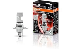 OSRAM NIGHT BREAKER LED SPEED H4 450 för motorcyklar, LED-eftermonteringslampa för motorcyklar med väggodkännande, upp till 4