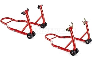 RICAMBI WEISS RWSTVK RicambiWeiss Motorradständer Montageständer Set Vorne + Hinten Motorrad Heber Profi