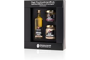 AROMATASTE Panier Gourmand: Huile, Crème et Miel à la truffe Italienne - Sans Gluten